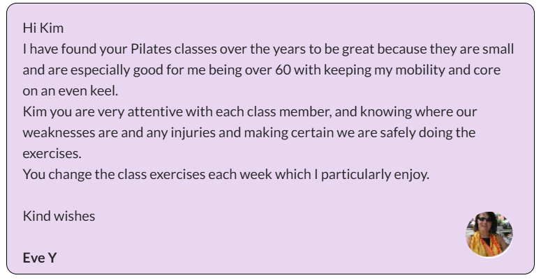 Stonehouse Pilates Recommendation