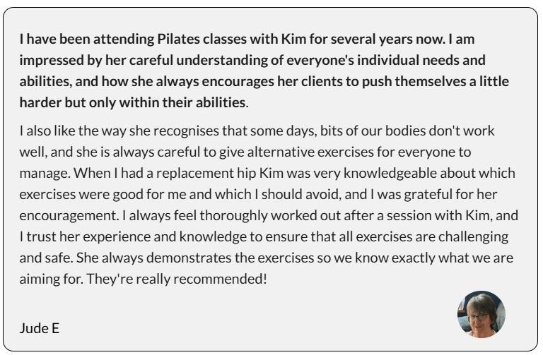 Stonehouse Pilates Recommendation