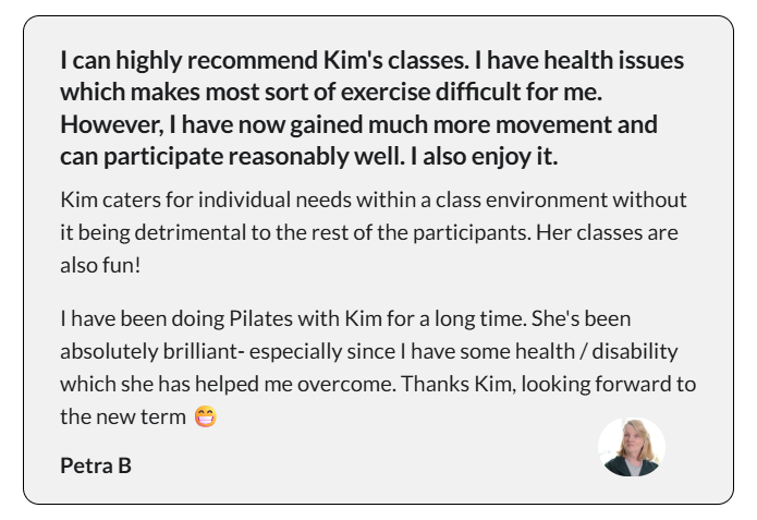 Stonehouse Pilates Recommendation