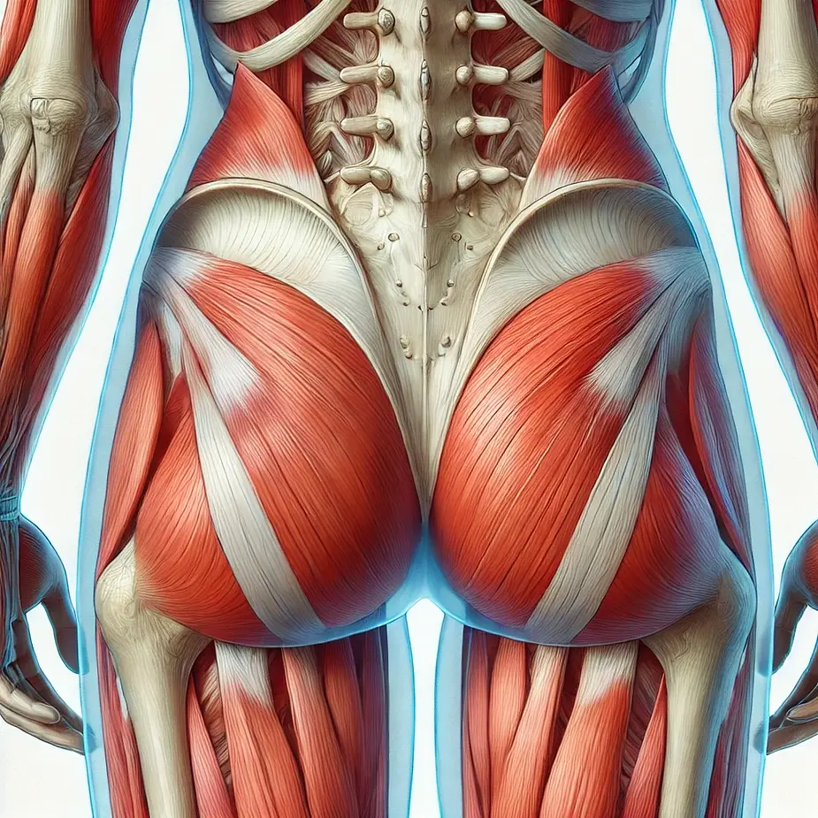 Glutes or bottom muscles